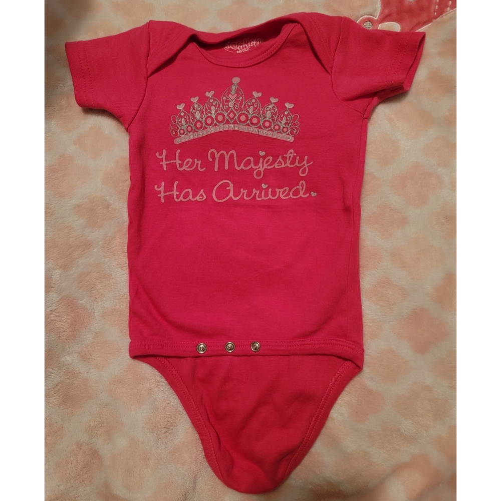 Sara Kety Hot Pink Her Majesty Infant Snapsuit